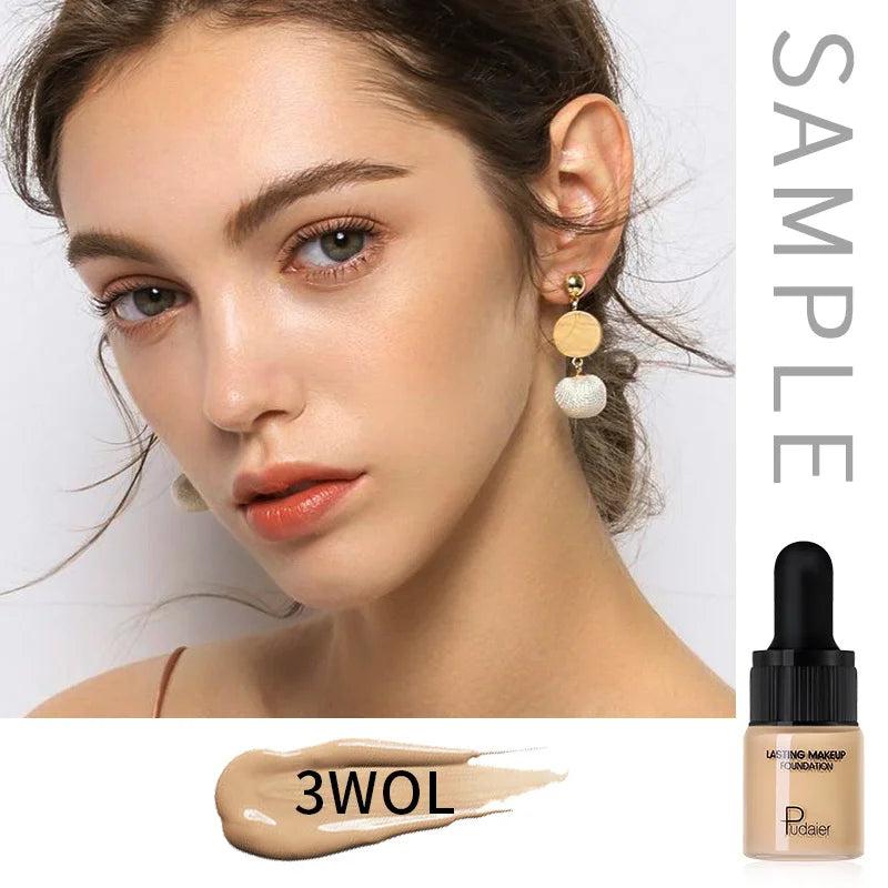 1PC Liquid Foundation Full Coverage Concealer Cream Oil-control Moisturizer Contour Matte Breathable  Makeup Foundations