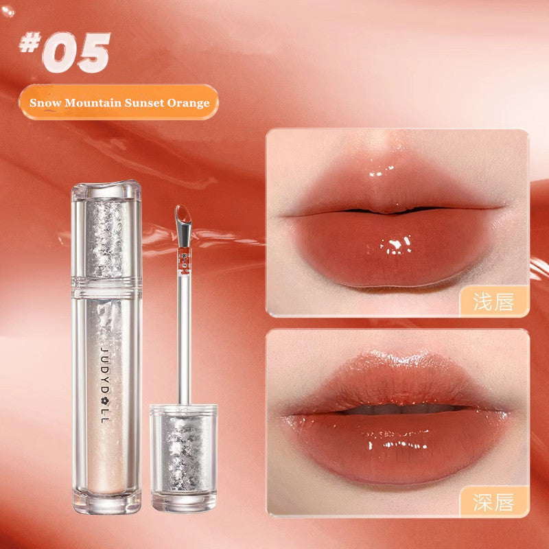 Ice Iron Lip Glaze Lipstick Non Staying Cup Non fading Mirror Gloss Lip Gel Liquid Lip TintMatte