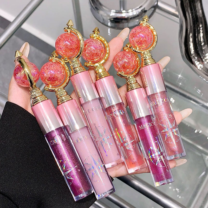 Shimmering Lip Gloss — Hydrating and Moisturizing Mirror Finish  Plumping Glass-Like Lips