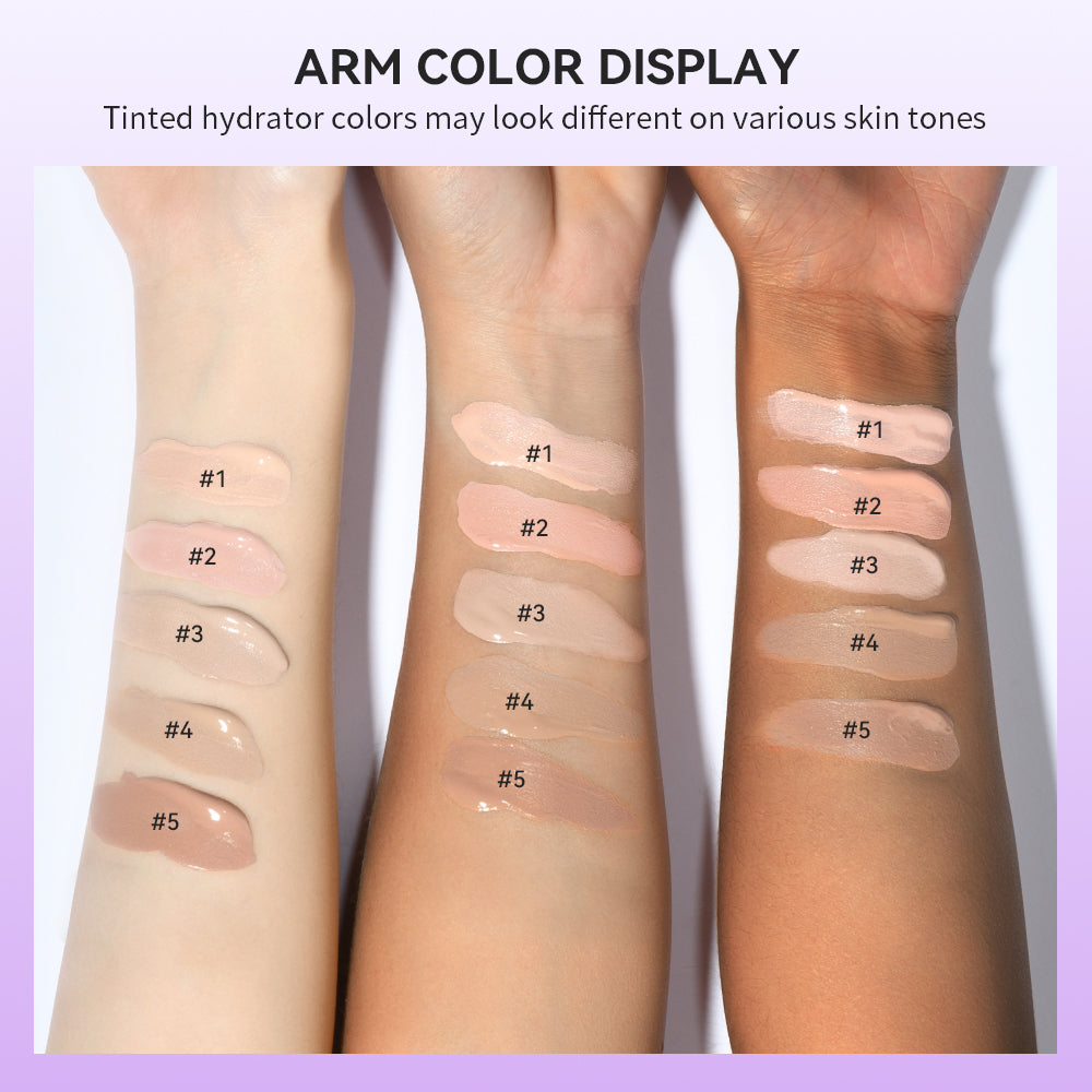 High Coverage Foundation Tinted Hydrator Matte Finish Light Oil-Free Moisturizing Makeup Hyaluronic Acid Sheer