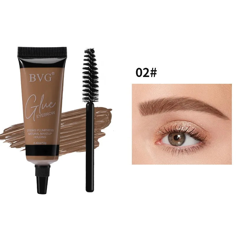 Eyelash Eyebrow Dye Tint Set 6Colors Eyebrows Cream Black Brown Coffee Red Waterproof Brow Enhancers Dye Gel Mascara Makeup Tool