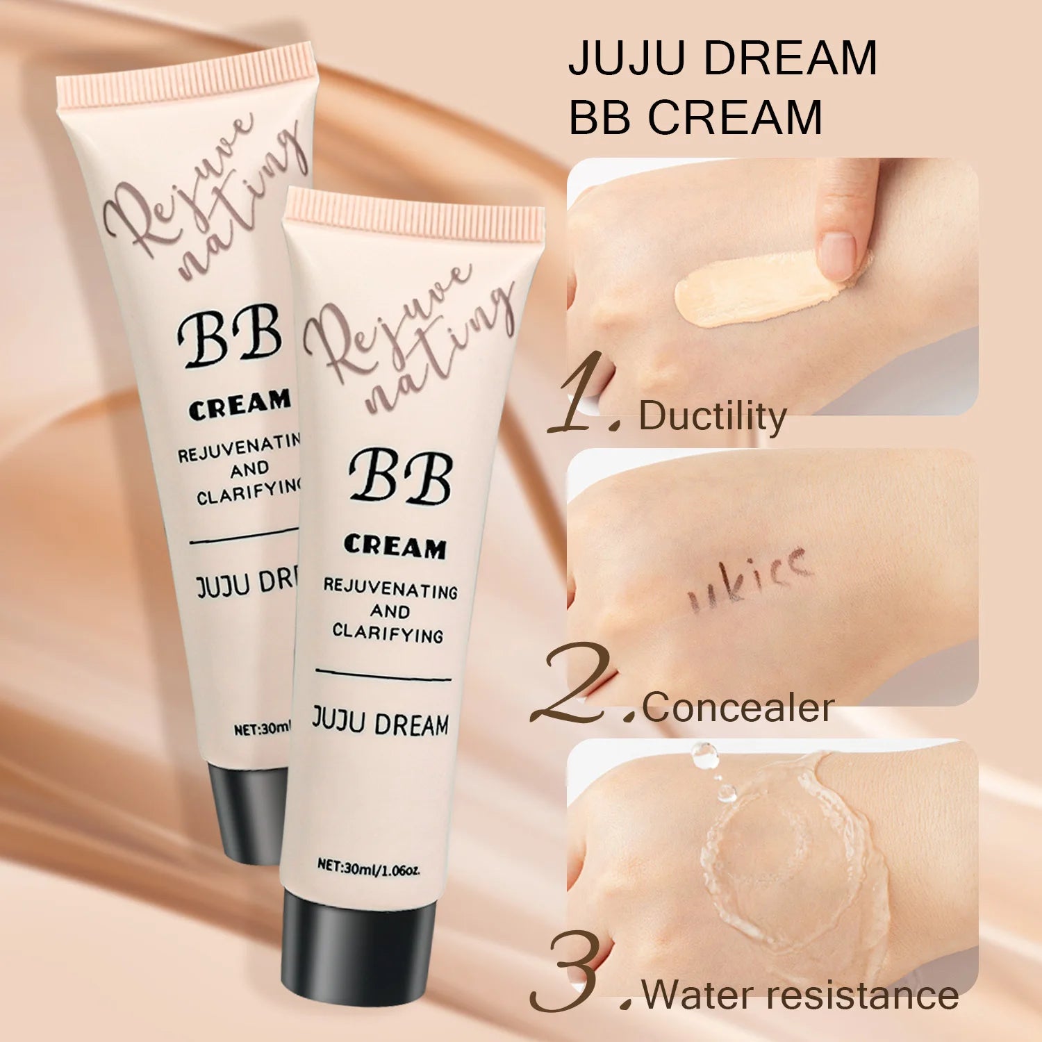 BB cream isolation cream liquid foundation moisturizing oil control&nbsp long-lasting makeup concealer&nbsp; waterproof dry skin