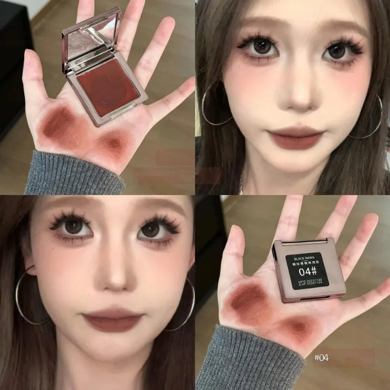 New Tender Rose Rouge Cream Lips and Cheeks Dual-use Rouge Blush Mud Brown Matte Multipurpose Paste Red Cheek Face Lips Makeup