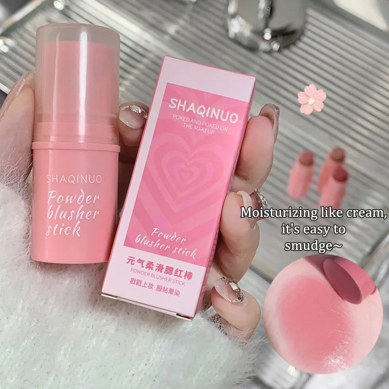 Soft Blush Stick Matte Low Saturation Easy To Apply Natural Effect High Color Sweat Proof Not Easy To Remove Blush Cream