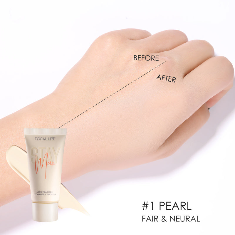 Waterproof Liquid Foundation Cream Full Coverage Oil-control Long-lasting Face Concealer Base Cosmetics