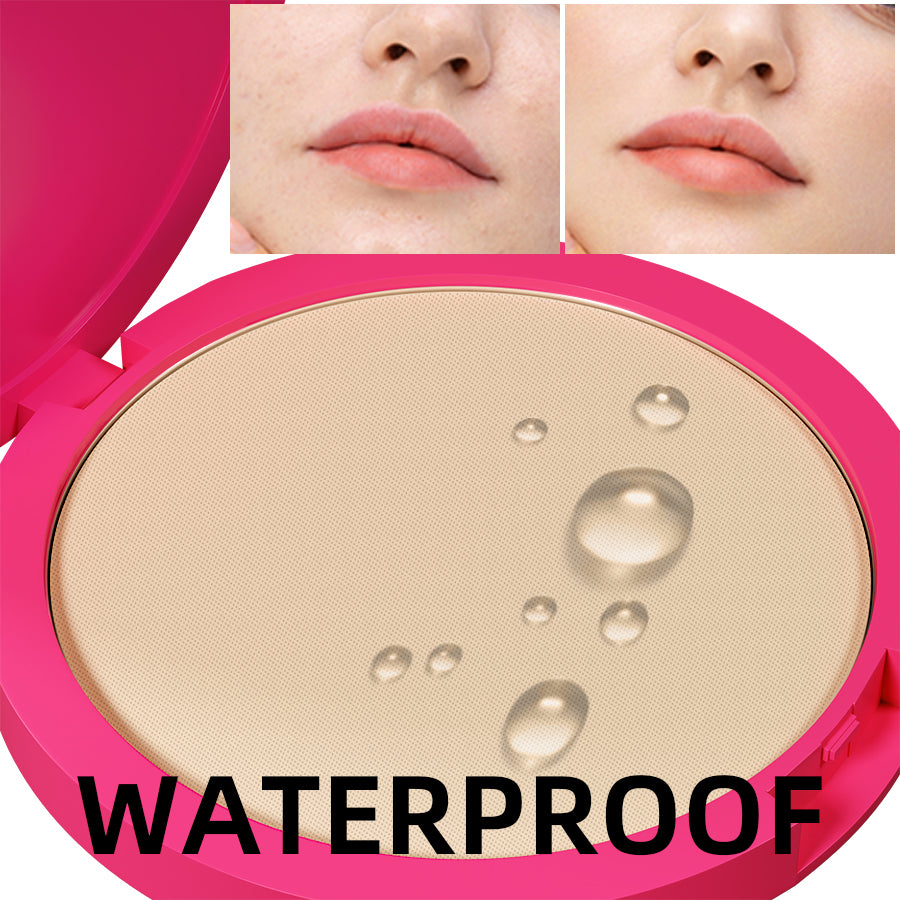 5 Color Oil Control Matte Face Powder Long Lasting Flawless Setting 1PC Powder Face Makeup Full Coverage Pressed Powder Gifts