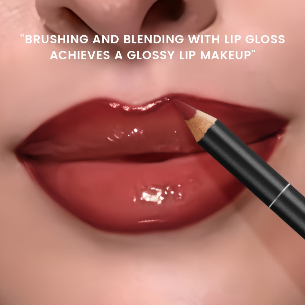 Hydrating Lip Gloss & Lip Liner Set - Define Your Lips with 3D Precision Perfectly Versatile for Every Makeup Style