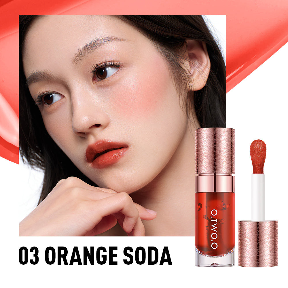 Liquid Lip Cheek Tint Lip Clamping Moisturizing Long-lasting Lightweight Non-sticky Non-drying Lip Gloss Lip Stain Tint