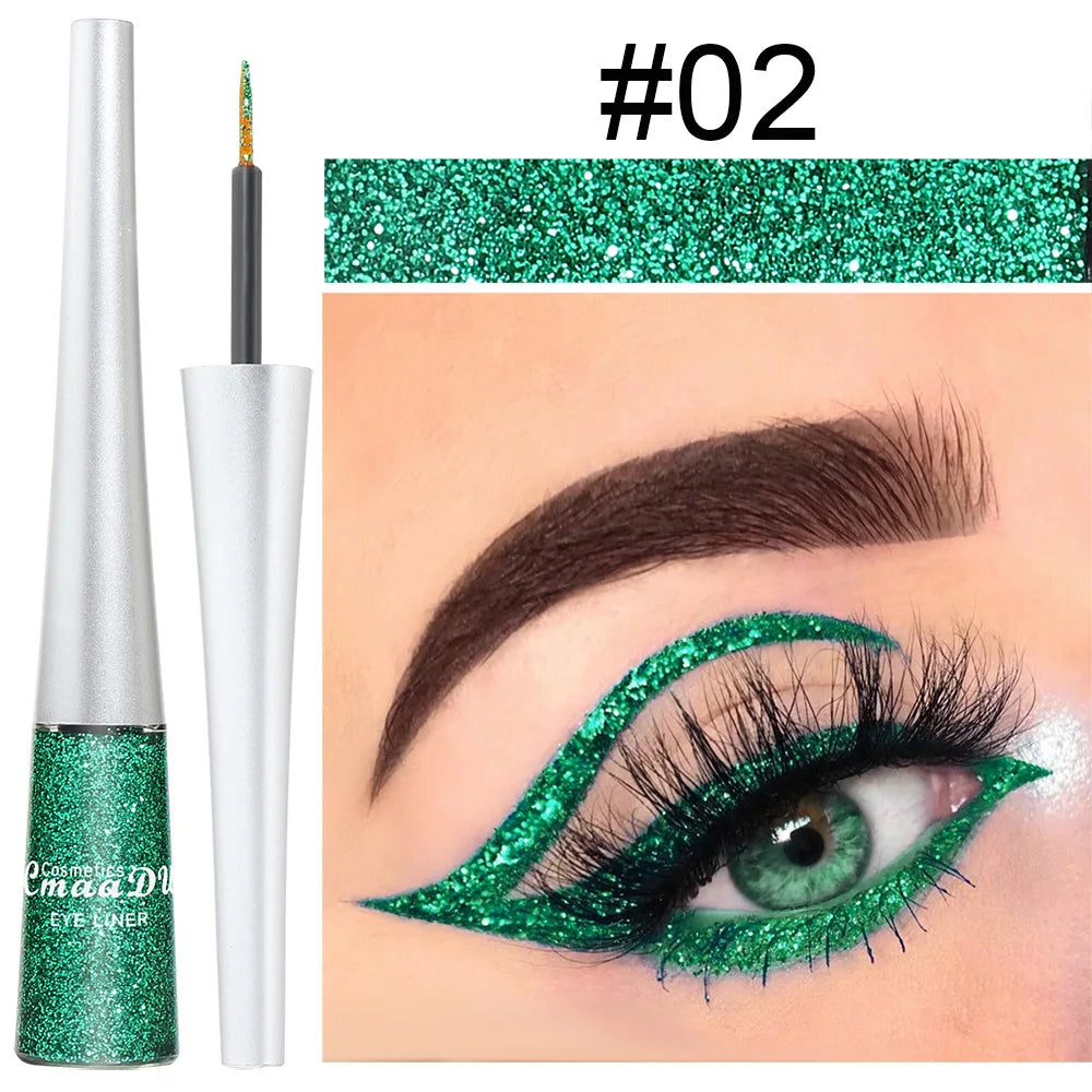 Best-Selling  Rich Colour Dazzle Shadow Liquid Eyeliner Make up Minerals Long-Wearing Metallic Glitter Eye liner Cosmetics