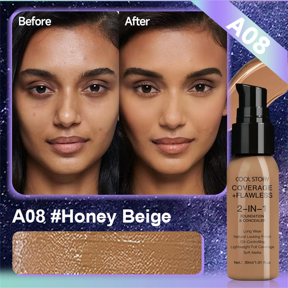 10 Color Lasting Face Foundation  Oil-Control Matte  Liquid Full Coverage Waterproof Hydrating Brighten