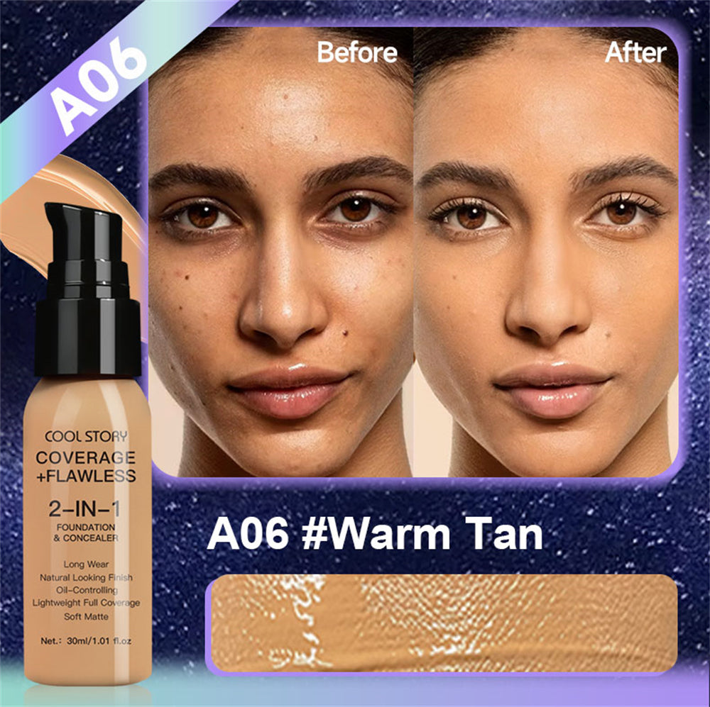 10 Color Lasting Face Foundation  Oil-Control Matte  Liquid Full Coverage Waterproof Hydrating Brighten