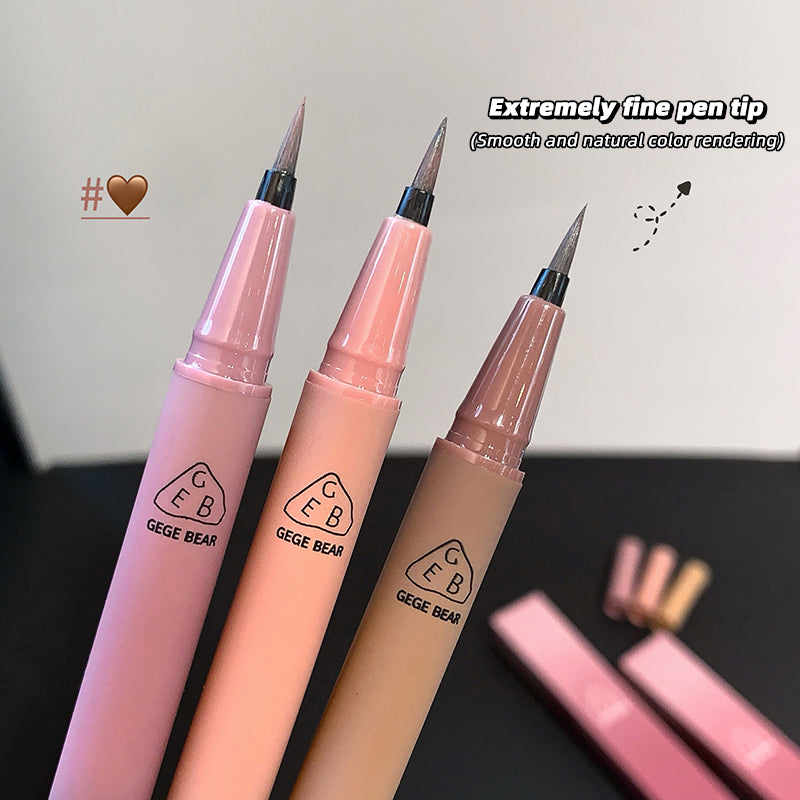 1pc Waterproof Quick Dry Liquid Eyeliner Pen Ultra-fine Matte Sweatproof Beauty Eye Makeup Black/Brown Eye Liner Lying Silkworm