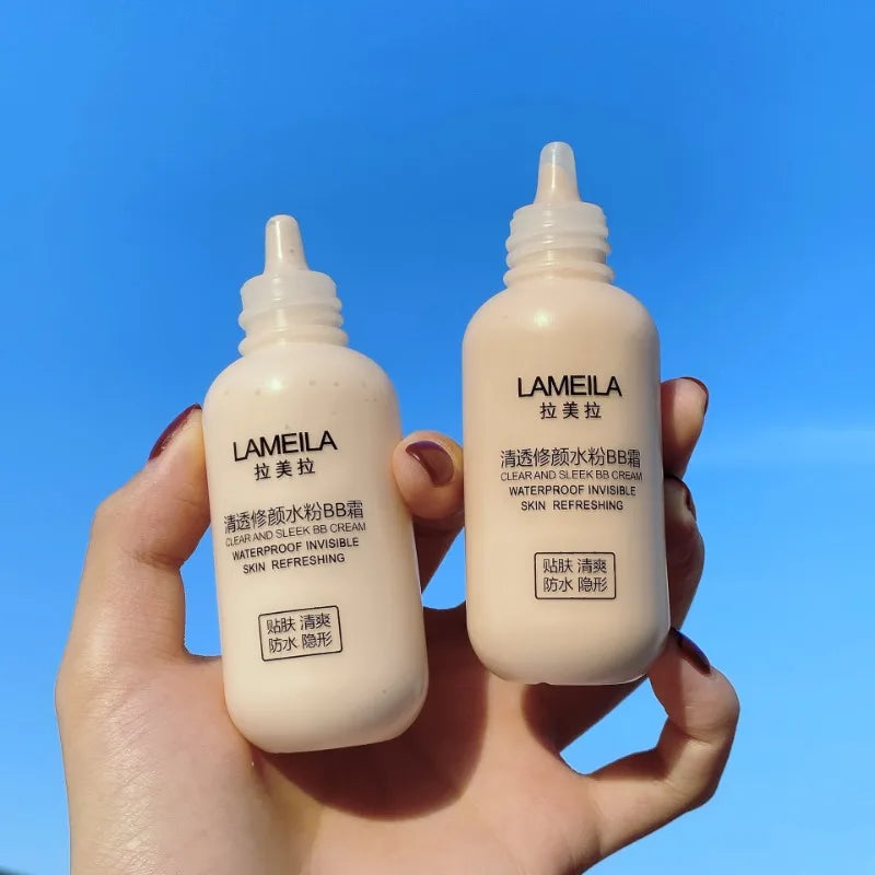 3Colors High Coverage Concealer Face Liquid Foundation Makeup Waterproof Base Cream Brighten Whitening Matte Foundation Cosmetic