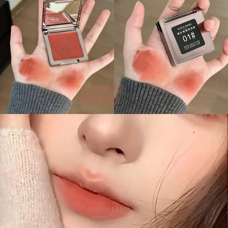 New Tender Rose Rouge Cream Lips and Cheeks Dual-use Rouge Blush Mud Brown Matte Multipurpose Paste Red Cheek Face Lips Makeup