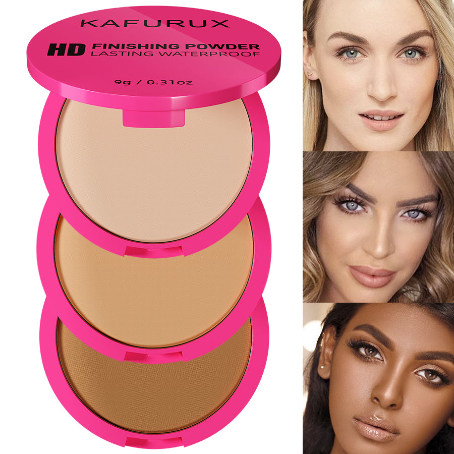 5 Color Oil Control Matte Face Powder Long Lasting Flawless Setting 1PC Powder Face Makeup Full Coverage Pressed Powder Gifts