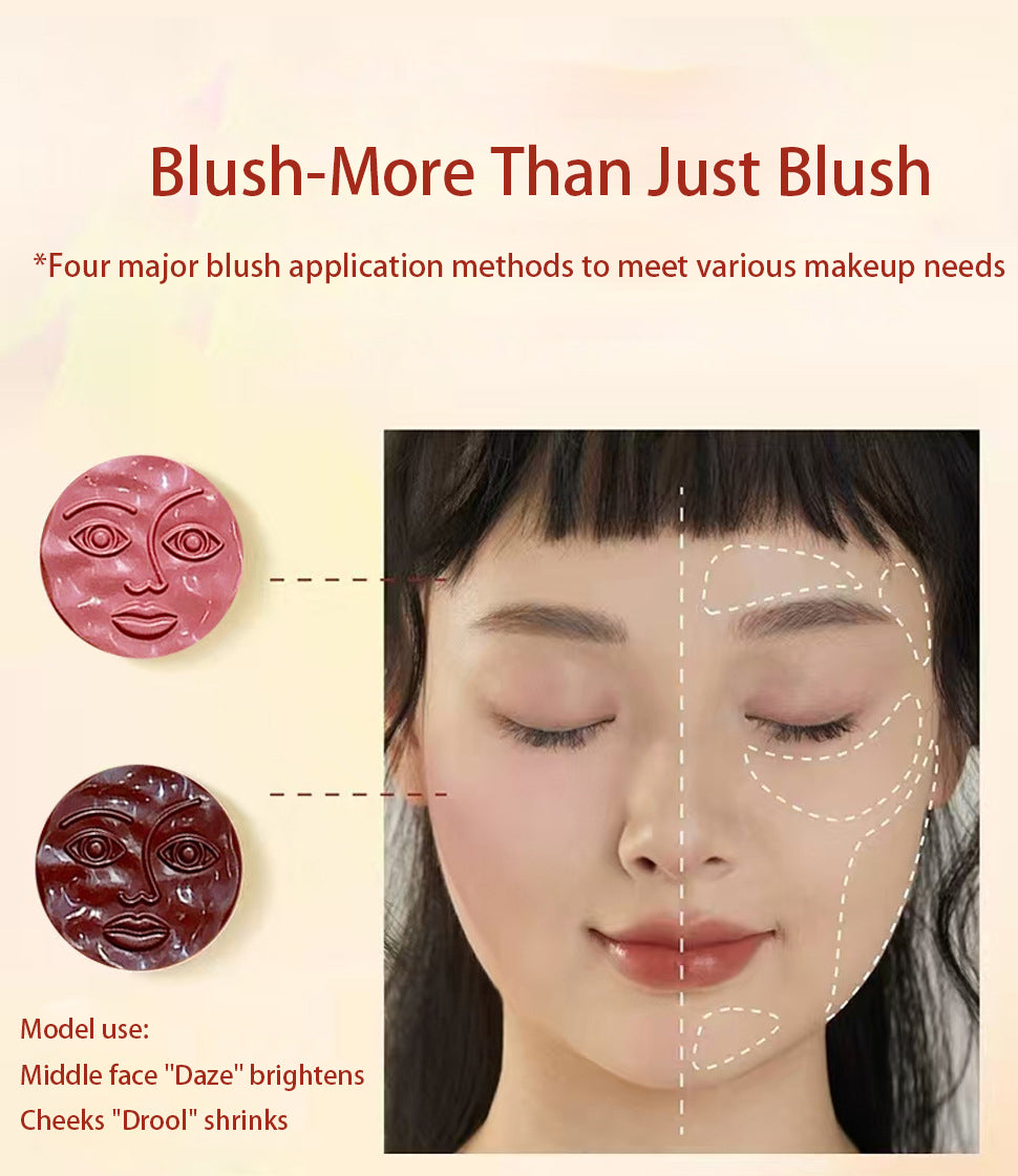 Natural Dimensional Brightening Low Saturation Cream Blusher Longlasting Face Beauty Makeup