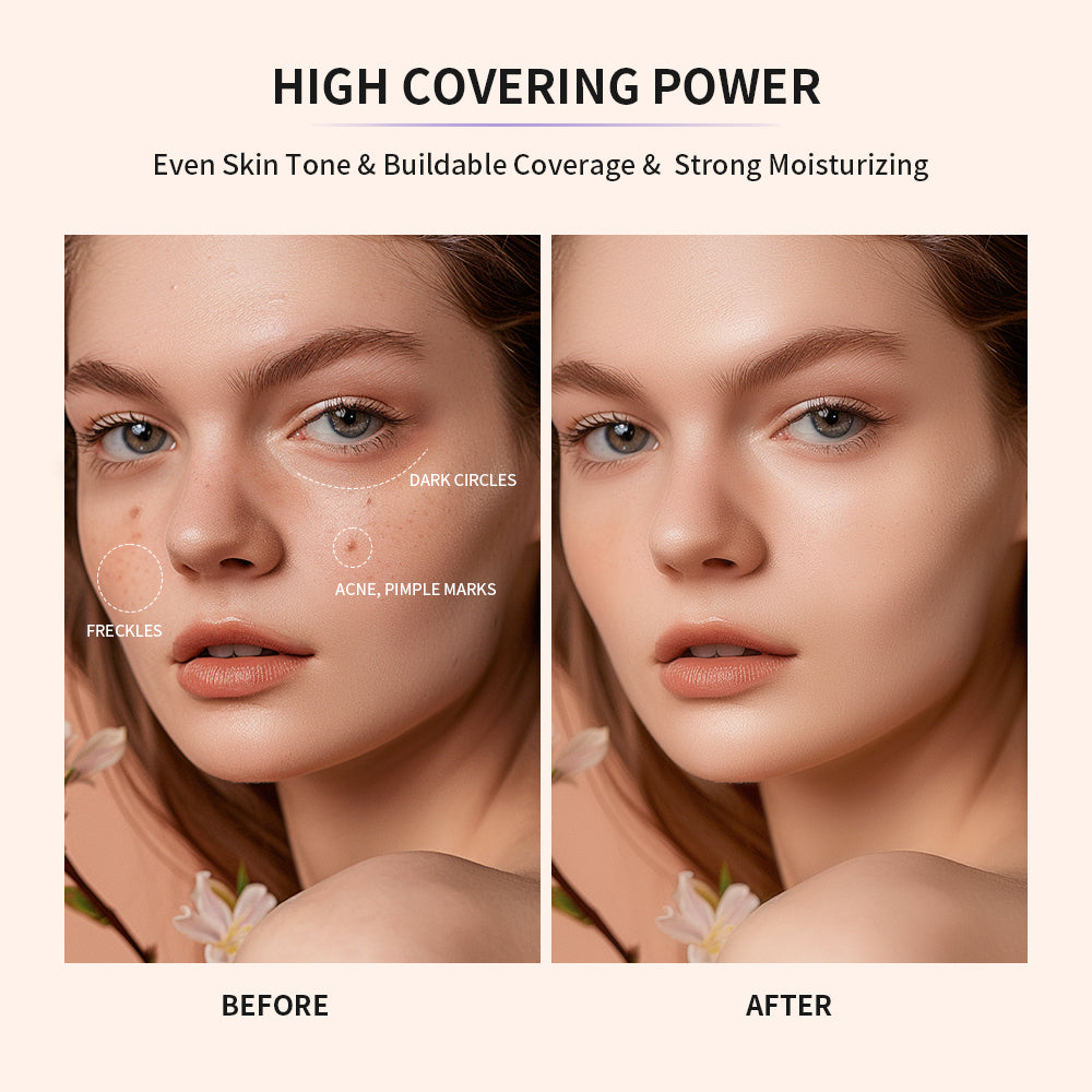 High Coverage Foundation Tinted Hydrator Matte Finish Light Oil-Free Moisturizing Makeup Hyaluronic Acid Sheer