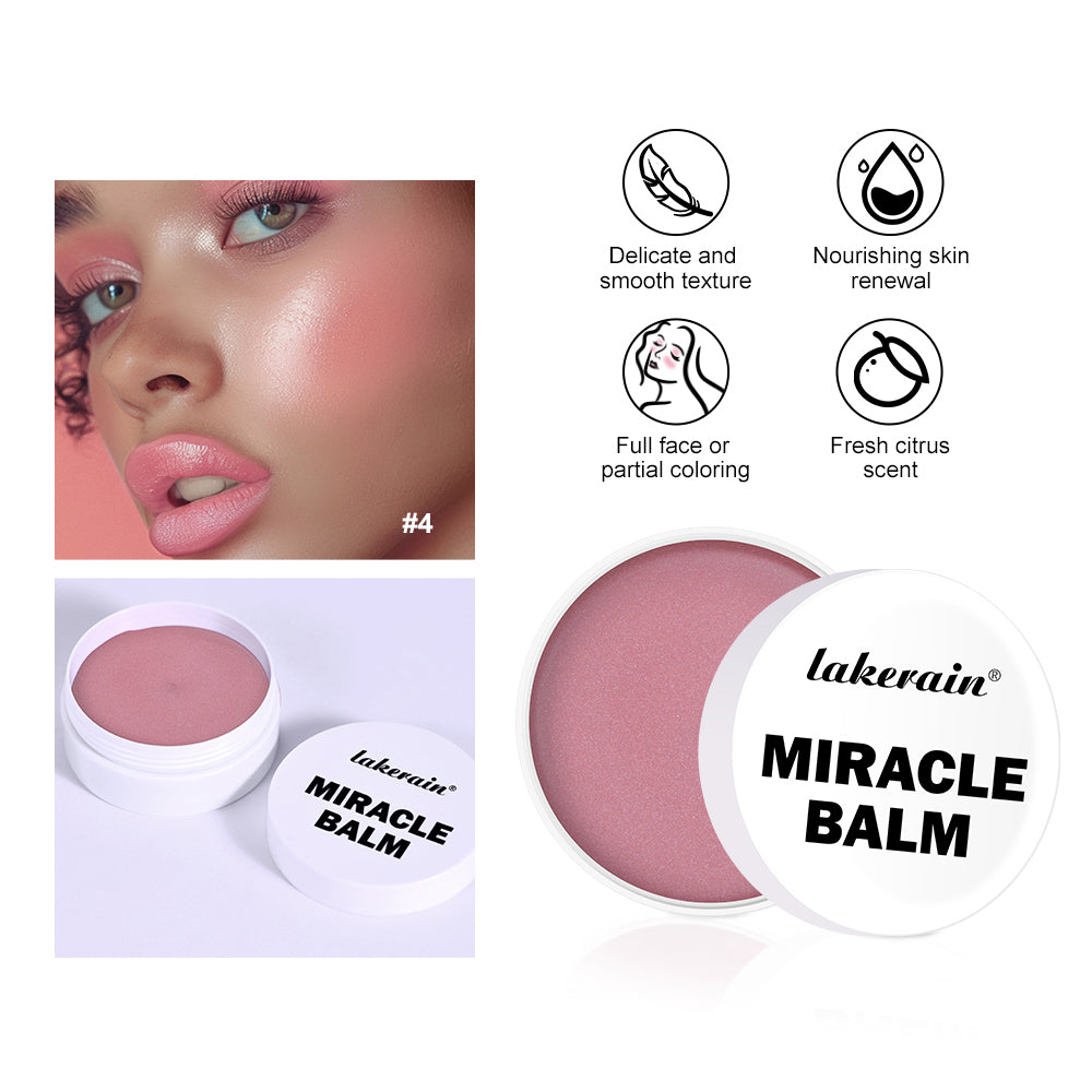 Multi Glow Balm Cream Blush for Cheeks Blush Balm Face Makeup Radiant Finish Hydrating Creamy Lightweight Cosmetic