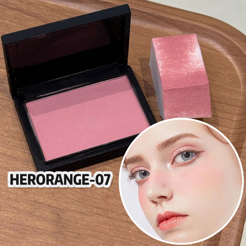 Light and Translucent Single-Color Blush  Matte Texture  Delicate  Soft  Waterproof  Sweat-Proof  Easy to Color  Natural Nude Makeup Whitening  Low Saturation Matte Contouring Rouge   Holiday Gift for Beginners