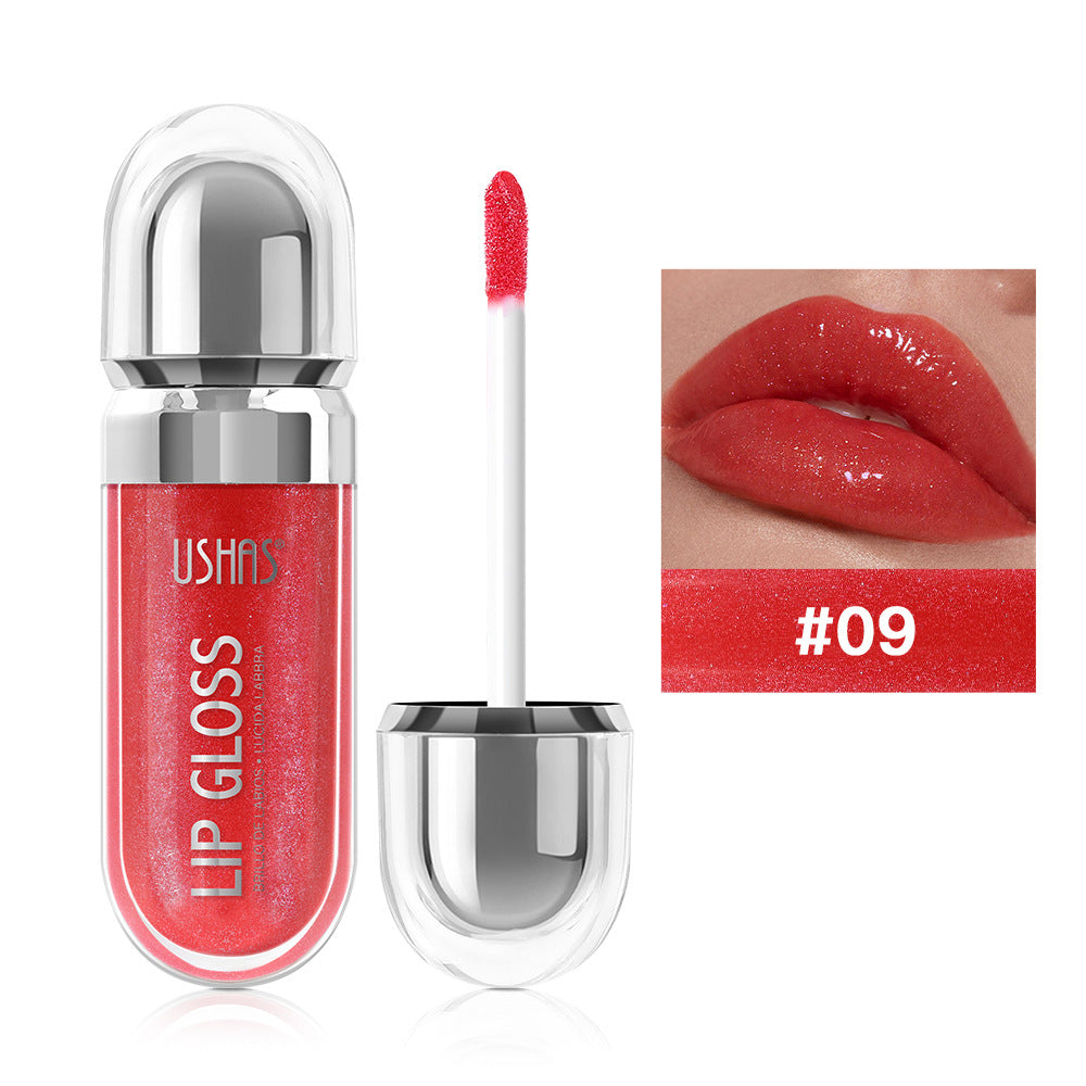 12 colors mirror fine flash liquid lipstick pearlescent color waterproof sweatproof non-stick  lip gloss