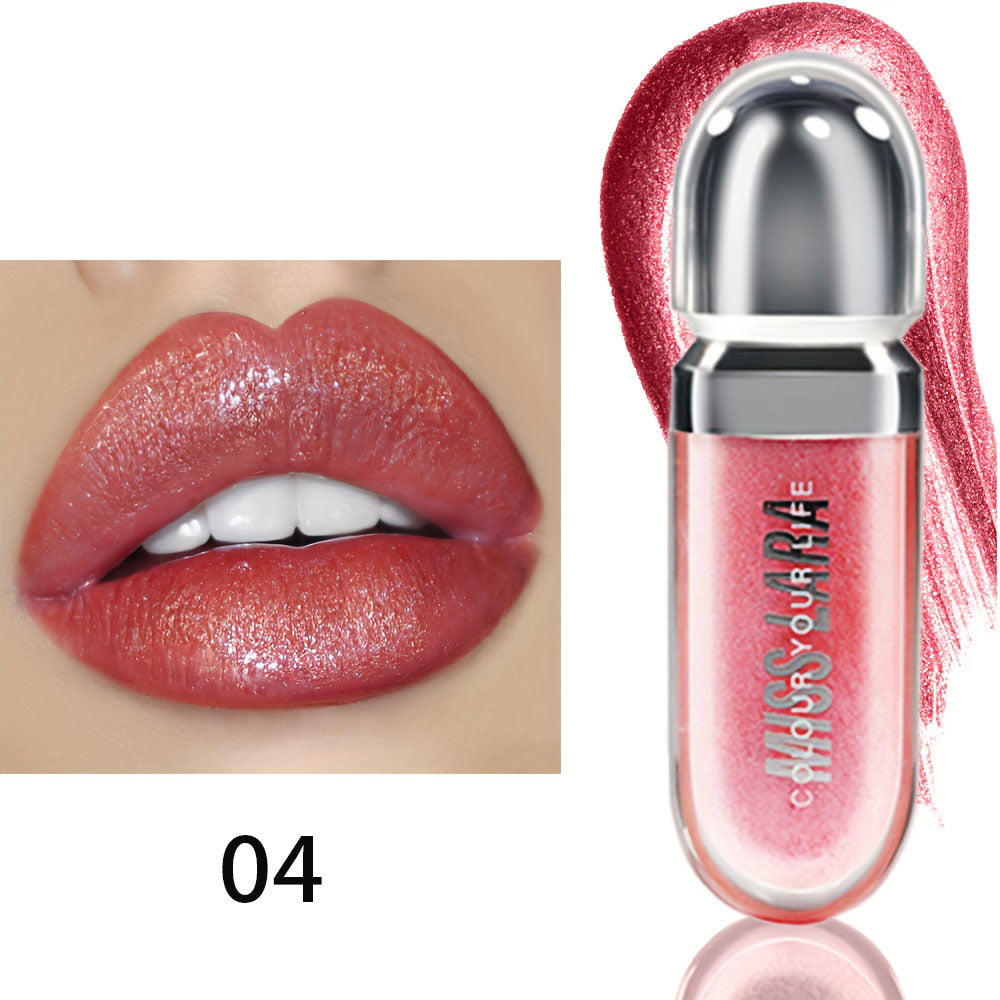 Beauty Moisturizing Lip Gloss with Shimmer - Hydrating Liquid Lip Shine Oil for Adult  Nourishing 3D Effect  Long-Lasting