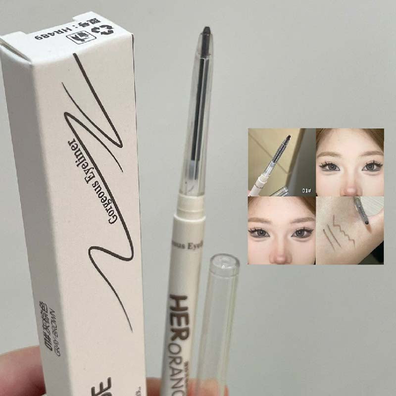 Chocolate Brown Eyeliner Gel Pen 5 Colors Long-lasting Waterproof Gel Eyeliner Latte Coffee Matte Silkworm Eyeliner Pen Makeup