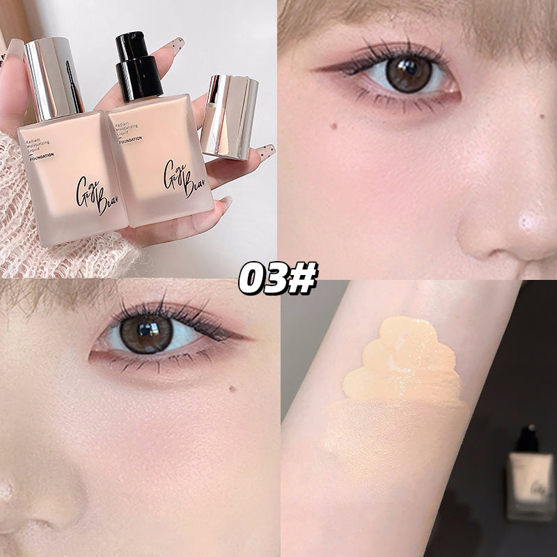 Light Foundation Liquid Concealer Long-lasting Moisturizing Natural Waterproof and Sweat-proof Foundation Cream