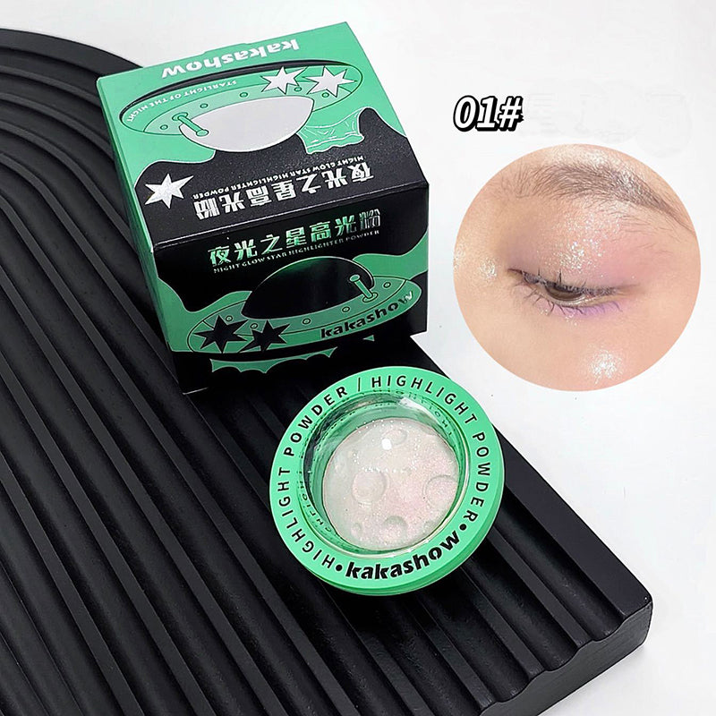 Planet Space Highlighter Powder Brighten Fairy Adas Powder Shimmer Water Light Contour Face Body Illuminator Makeup Cosmetics