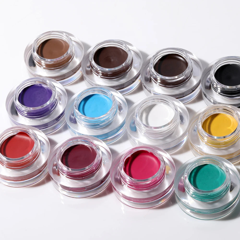 Colorful Eyebrow Cream Gel High Pigment Brows Tint Waterproof Long lasting Eye Brow Dye With Brushes Decorate Cosmetic