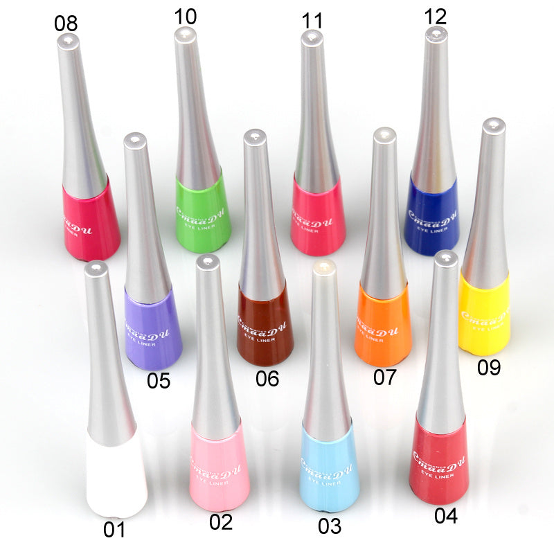 17 Colors Matte Liquid Eyeliner - Waterproof Eyeliner Pen Colorful Diamond Eye Shadow High Saturation Eyeliner Pen Eye