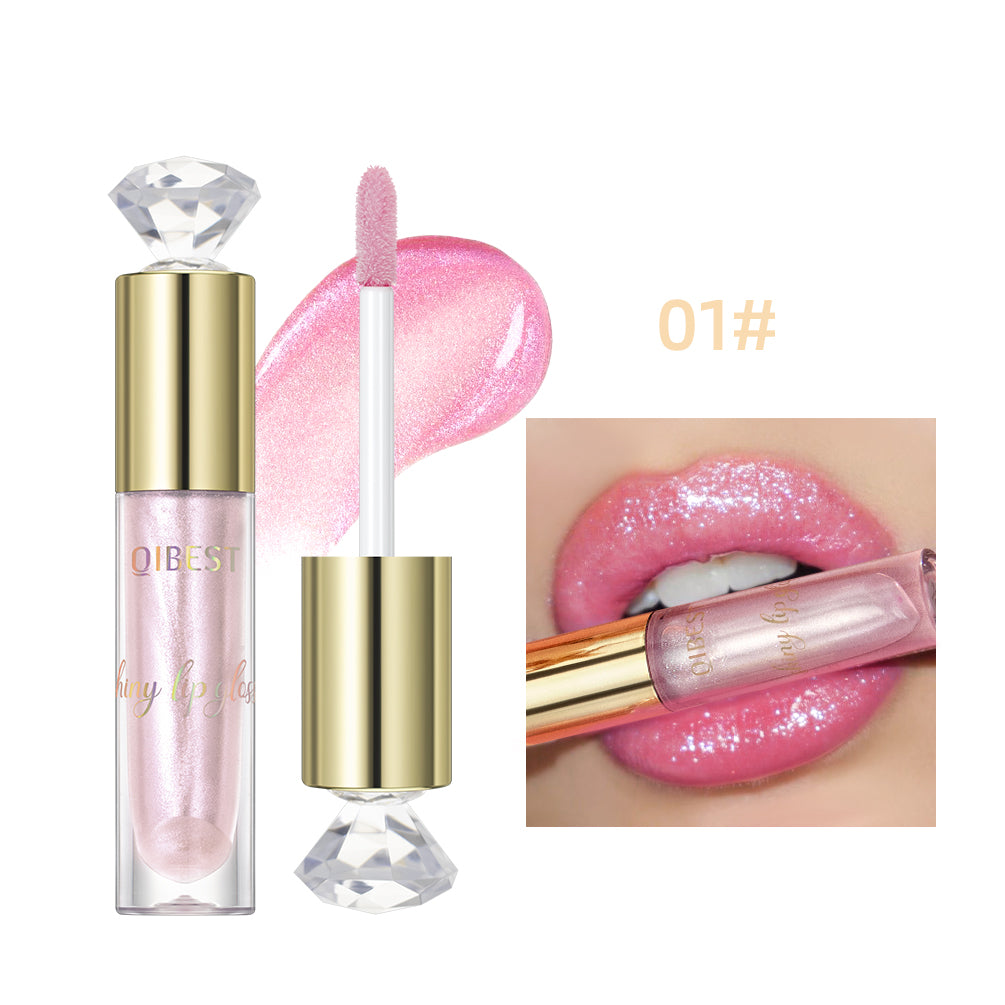Glitter Lip Glaze Shimmer Diamond Lip Gloss Long Lasting Liquid Lipstick Makeup Lip Oil Tint Moisturizing Lips Makeup