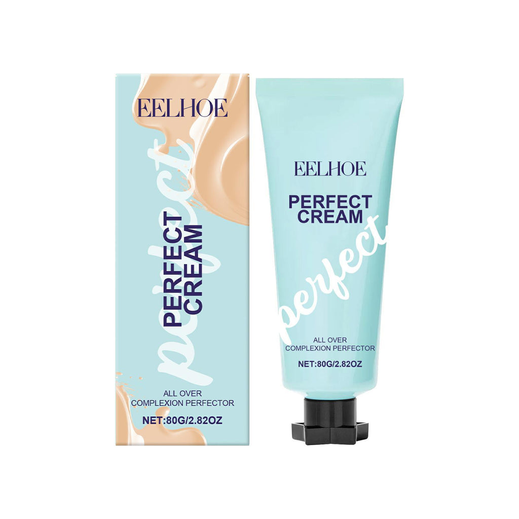 BB Cream Foundation Waterproof Sweatproof Glossy Skin Lightening Face Concealer Deep Hydration High Coverage Makeup Base