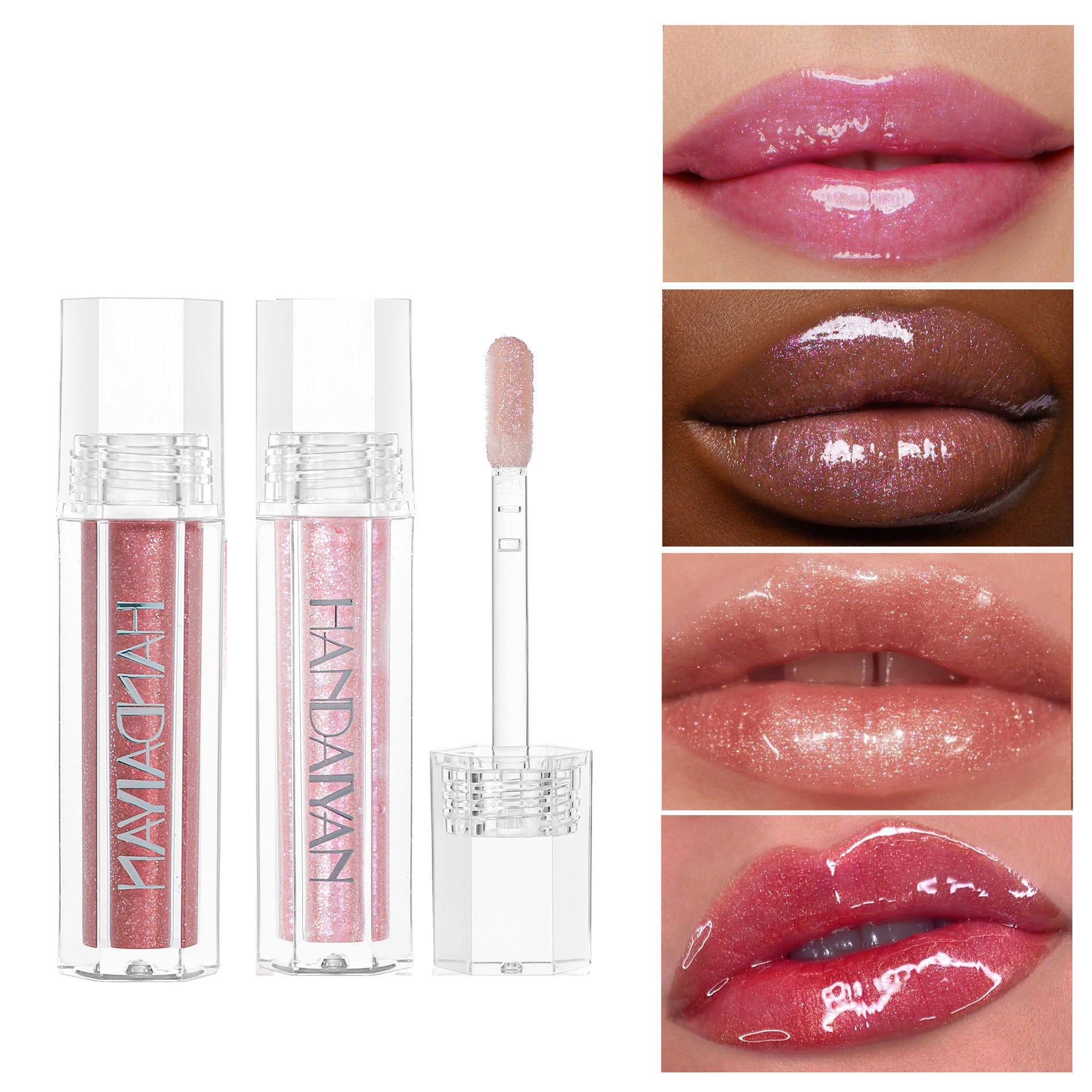 Lip Gloss Sexy Plump Glitter Crystal Jelly Red Nude Lipstick Liquid Waterproof Moisturize Oil Lipgloss Makeup
