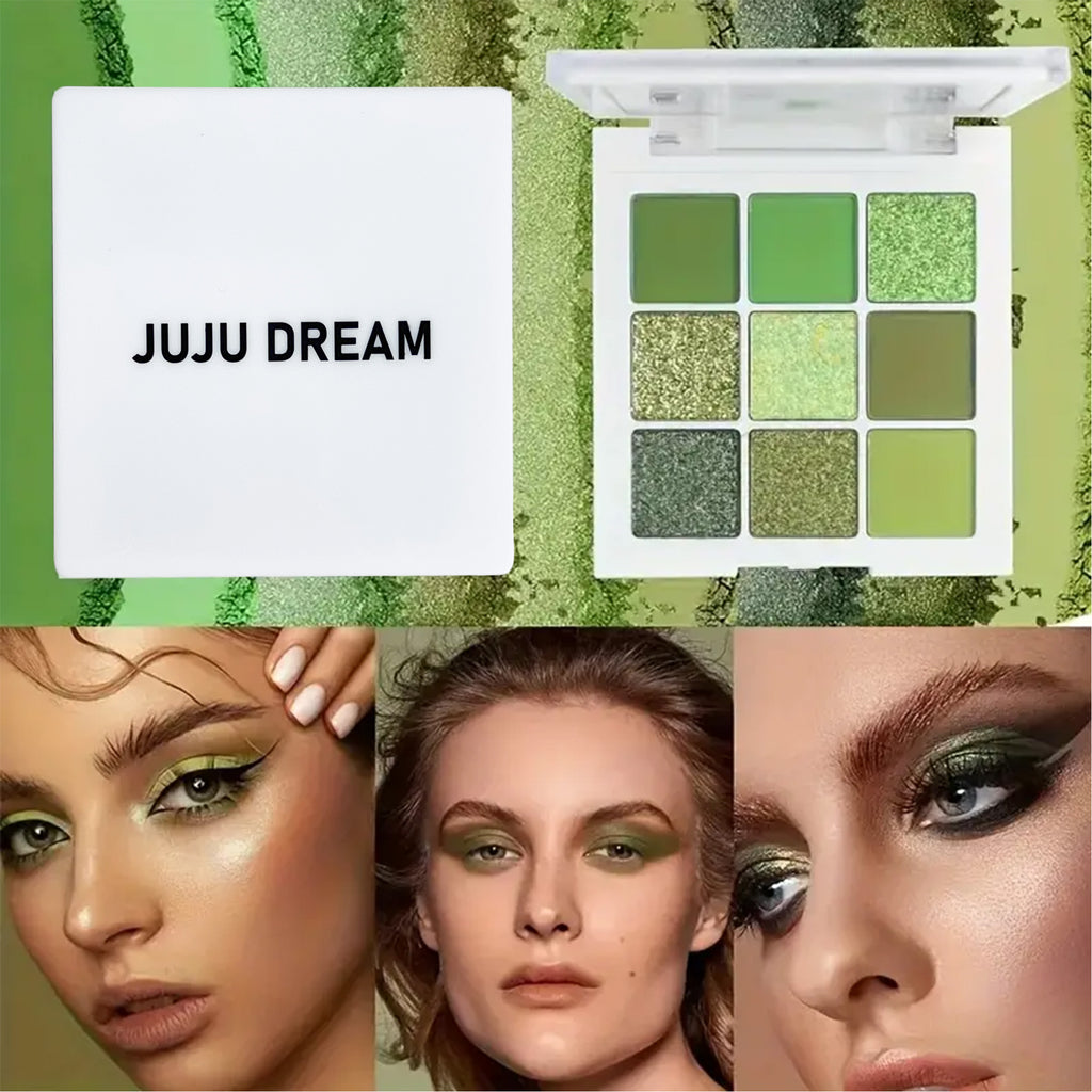 Korean Avocado Cream Eyeshadow Makeup – 9 Colors of Brightening & Shimmering Shades
