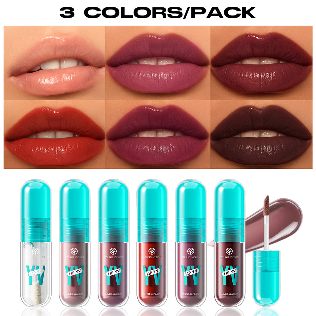 6-Color Avocado Nourishing Lip Glaze Long-lasting Vibrant Color Lightweight and Non-Sticky Lip Gloss