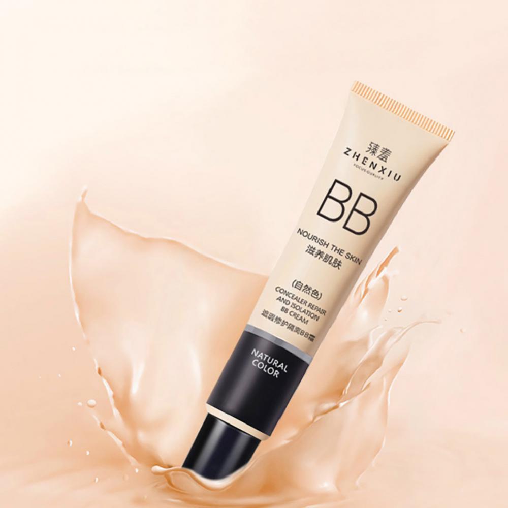 BB Cream Face Full Concealer Brighten Makeup BaseLonglasting Liquid Foundation Cream for Waterproof Face High Coverage
