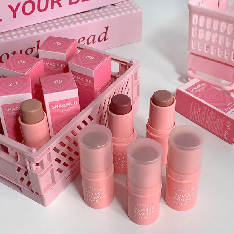 Soft Blush Stick Matte Low Saturation Easy To Apply Natural Effect High Color Sweat Proof Not Easy To Remove Blush Cream