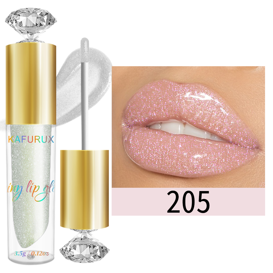 9 Colors Moisturizing Diamond Shimmer Glitter Lip Gloss Makeup Sparkling Glitter Liquid Lipstick Pearl Lip Gloss Sexy Lip