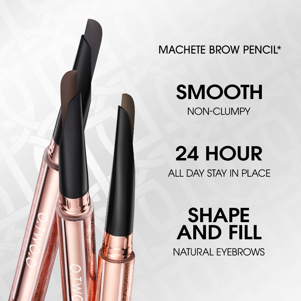 Machete Eyebrow Pencil Waterproof Natural Long Lasting Smooth Fill Fluff Blendable High Pigment Brow Pencil Eye Makeup