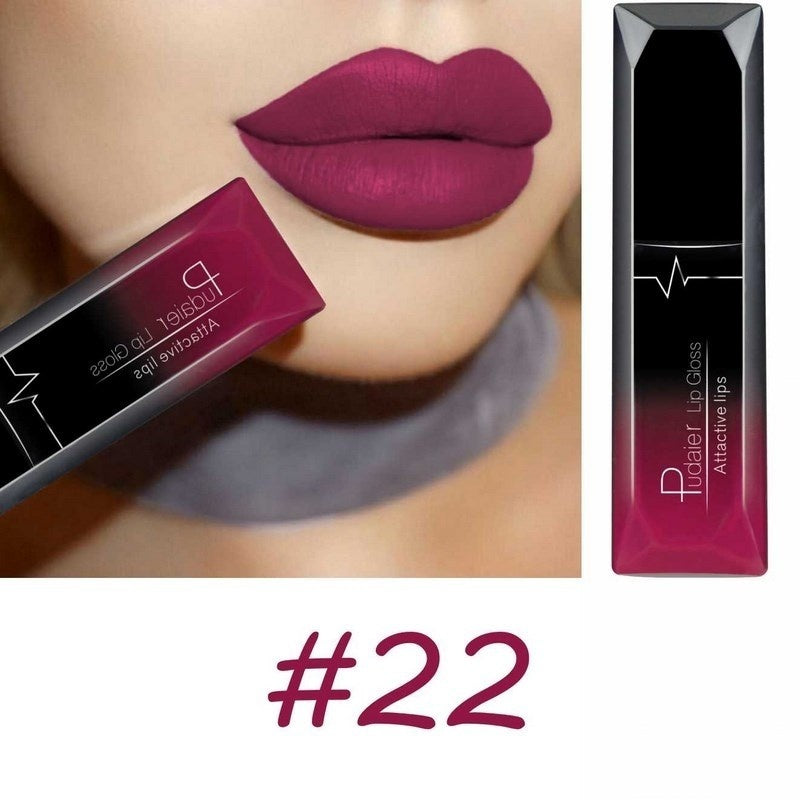 18 Color Christmas Lip Makeup 18 Color Super Matte Velvet Long Lasting Lipgloss Liquid Lipstick