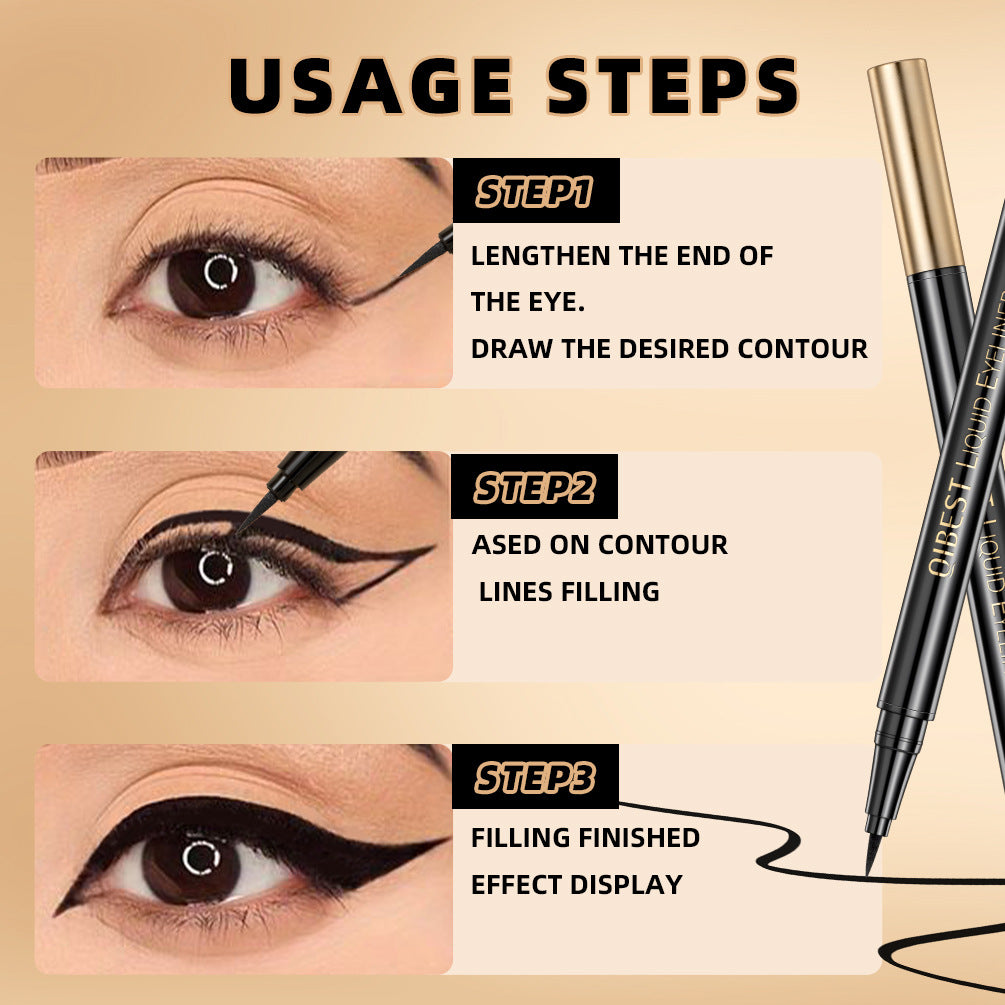 liquid eyeliner sweat-proof non-smudging quick drying not easy to take off makeup for new hands waterproof