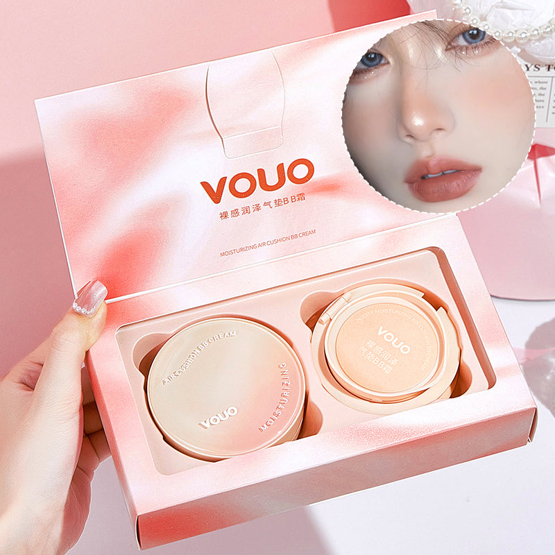 Concealing Cushion BB Cream — Non-Caking Long-Lasting  Hydrating Natural Finish with 2 Refills