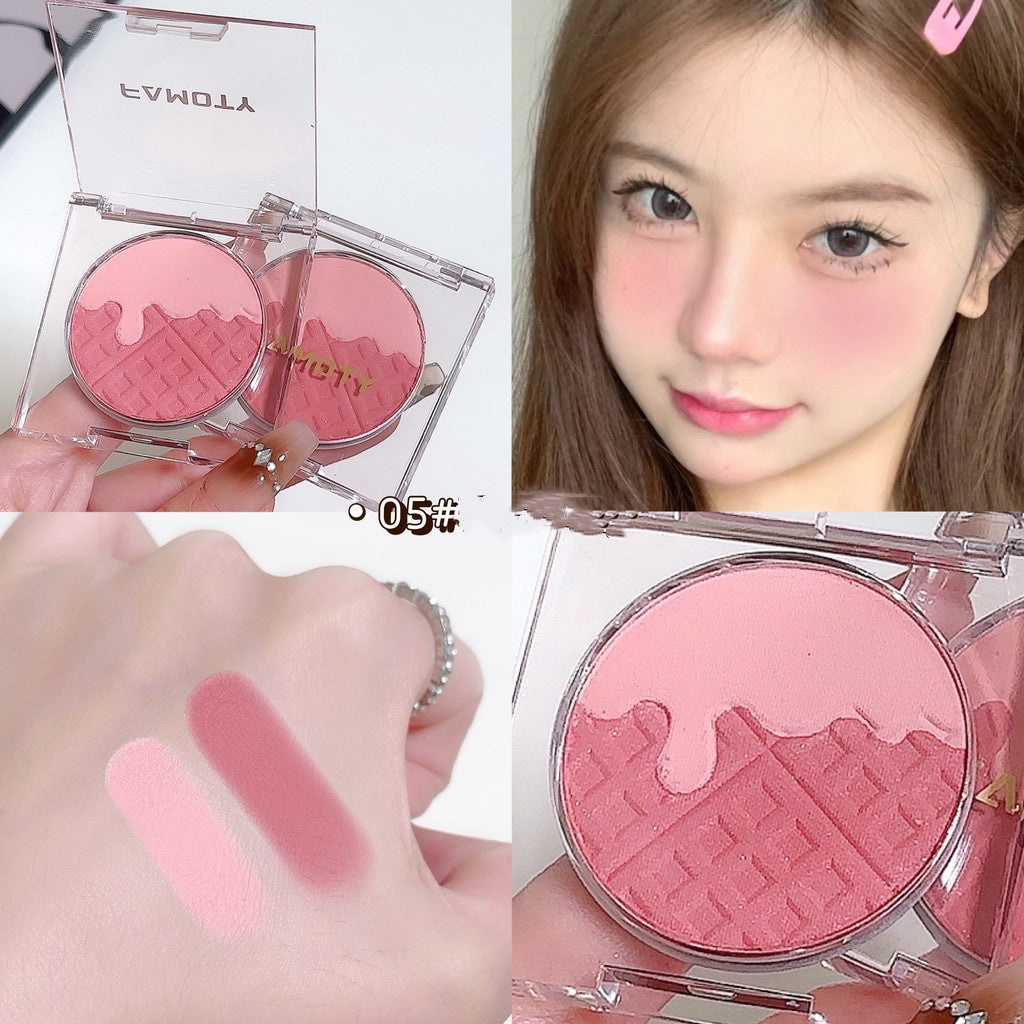 Monochrome Blush Palette   Powder Palette Multi-Colored Blush Powder Blushing Rose Matte Bold  Lightweight   Blends Easily