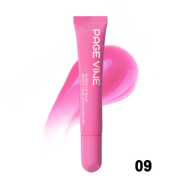 Polypeptide Soft Tube Mirror Lip Gloss for Phone Case Moisturising Transparent Built-in Lipgloss Beauty Cosmetics