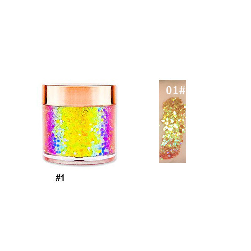 Chameleon Eyeshadow Metallic Powder Sequin Shiny High Gloss Pigment Eyeshadow Palette Eyes Makeup Party Cosmetic Glitter Sequin