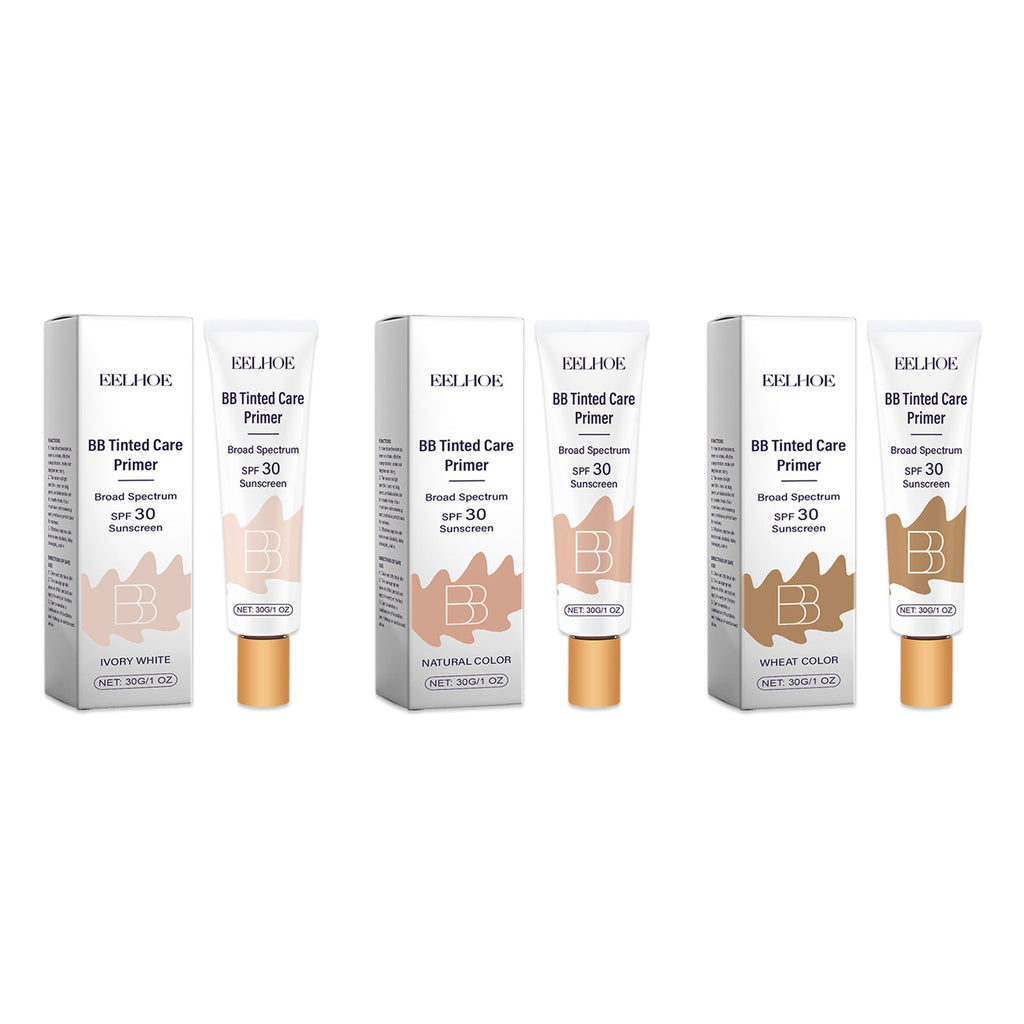 Tinted BB Cream with SPF 30 Full Coverage Nude Makeup Facial Foundation Waterproof