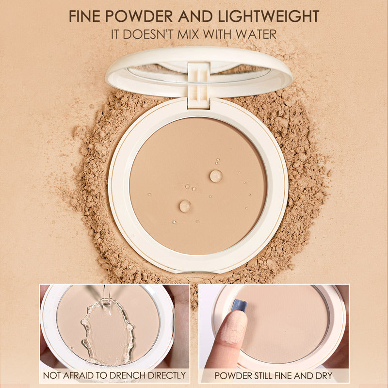 Makeup Setting Powder Oil-control Face Matte Pressed Powder Waterproof Concealer Cosmetics Compact Powder