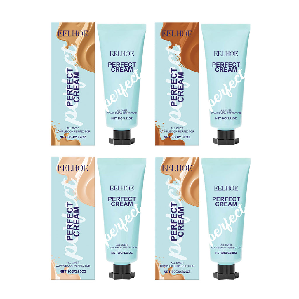 BB Cream Foundation Waterproof Sweatproof Glossy Skin Lightening Face Concealer Deep Hydration High Coverage Makeup Base