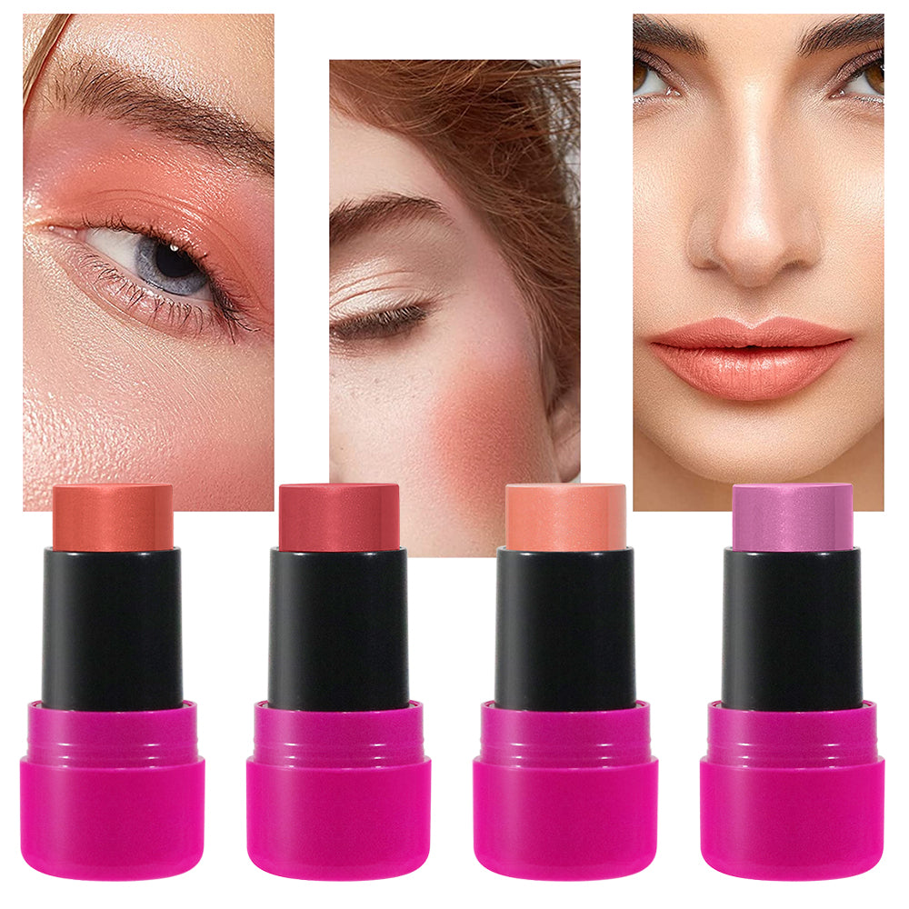 3-in-1 Multi-Use Makeup Stick Blush Stick-Use Stick for Cheeks  Eyes  and Lips Easy-to-Use Stick for Natural Radiance