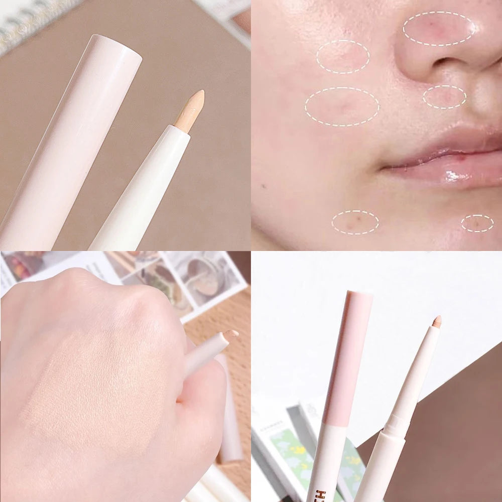 3 Color Face and Eye Concealer Pen Natural Perfect Contour Pen Water-based Soft Lip Liner Easy to Apply Face Brighten Makeup